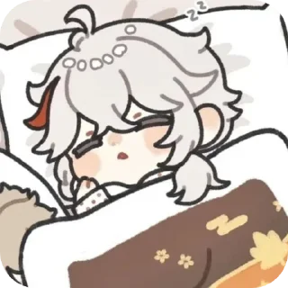 😪 emoji Кадзуха|Геншин ❤️🔥 :: От Денис Telegram sticker 21 of 43