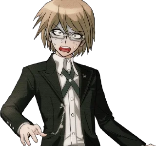 😱 emoji Byakuya Togami @M4kosSt1ck Telegram sticker 15 of 50