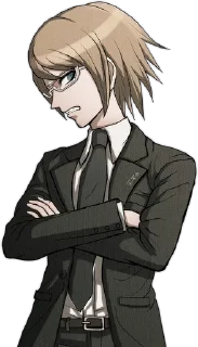 😬 emoji Byakuya Togami @M4kosSt1ck Telegram sticker 24 of 50