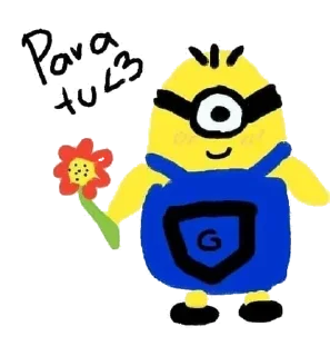 Sticker from миньоны вперет