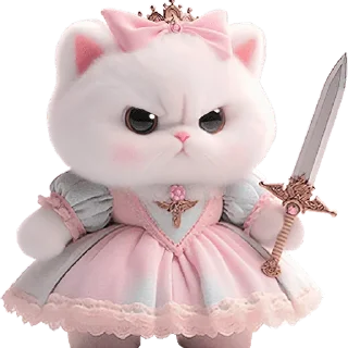 🗡 emoji Мяу-принцессы @Nyasticks Telegram sticker 14 of 41