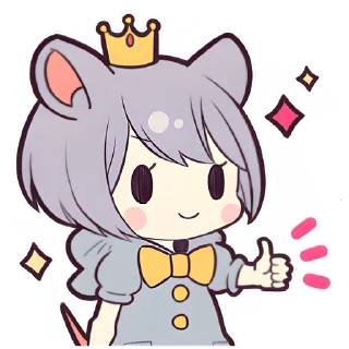 👍 emoji Прекрасная мышь @nyasticks Telegram sticker 23 of 41