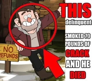 Sticker from Gravity falls 2