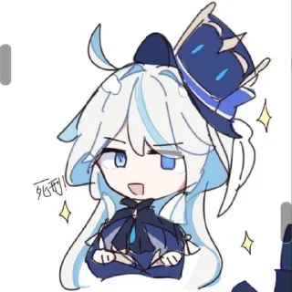 🌟 emoji Furina @NiigoMiku Telegram sticker 11 of 115