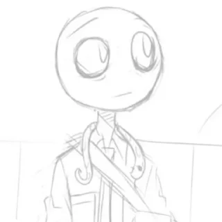 🏐 emoji ♡ Sketched YBG ♡ | @InternetYandere | ૮꒰ ˶• ༝ •˶꒱ა Telegram sticker 18 of 120