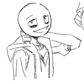 🏐 emoji ♡ Sketched YBG ♡ | @InternetYandere | ૮꒰ ˶• ༝ •˶꒱ა Telegram sticker 16 of 120