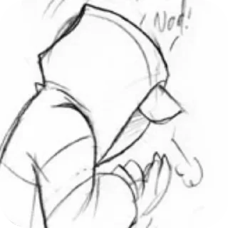 🕊 emoji ♡ Sketched YBG ♡ | @InternetYandere | ૮꒰ ˶• ༝ •˶꒱ა Telegram sticker 24 of 120