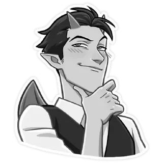 🔥 emoji Дьявол @kungrl @stickers_vk Telegram sticker 10 of 48