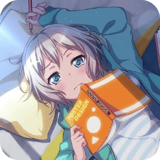 🎸 emoji Aoba Moka by @mimoruty Telegram sticker 20 of 40
