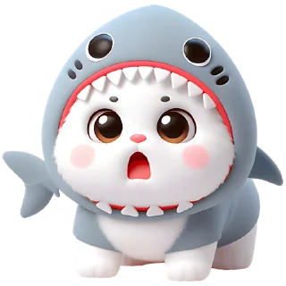 😦 emoji Пушистые акулы @Nyasticks Telegram sticker 9 of 42