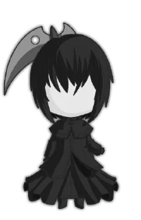 ☠️ emoji ✖️ Anime Chibi-goth Telegram sticker 3 of 13