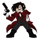 😏 emoji Hellsing Telegram sticker 9 of 32