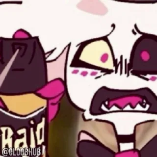 😡 emoji @HOTELSTICK <- HAZBIN HOTEL ОТЕЛЬ ХАЗБИН СТИКЕРЫ Telegram sticker 7 of 30