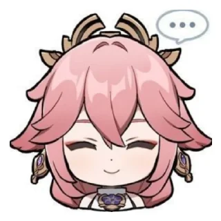 😊 emoji ✧༺Yea Miko༻✧ Telegram sticker 24 of 26