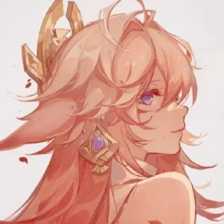 ❤ emoji Yae Miko`~ Telegram sticker 23 of 47