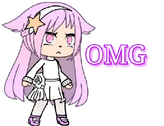 😶 emoji Gacha life @GachaLifePink Telegram sticker 16 of 19
