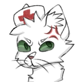 😄 emoji Кот Медик Telegram sticker 5 of 7