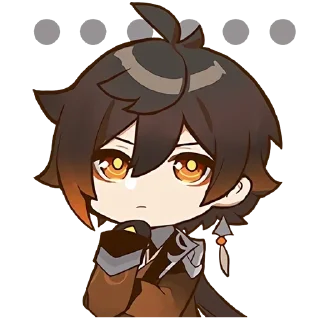🤔 emoji Genshin impact ! @lucifella Telegram sticker 8 of 120