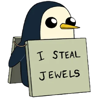 🐧 emoji @Earth928B <- Adventure Time Время Приключений Telegram sticker 9 of 25