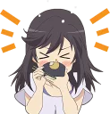 😋 emoji NON NON BIYORI REPEAT :: @line_stickers Telegram sticker 11 of 40