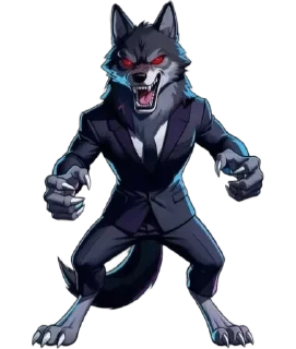 😡 emoji Волк Telegram sticker 10 of 13