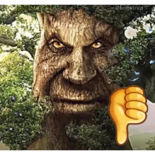 👎 emoji ебучее дерево Telegram sticker 5 of 6