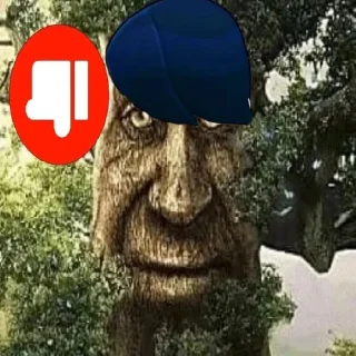 👎 emoji [@tiktok4memes] Мудрое мистическое дерево Telegram sticker 18 of 22