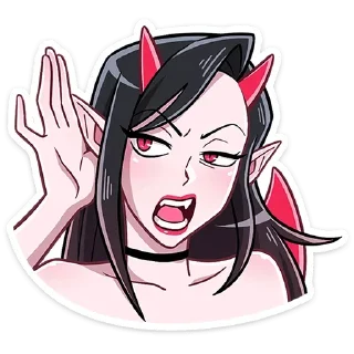 🤨 emoji Девочки Telegram sticker 21 of 23