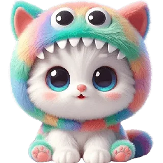 🥹 emoji Пушистые монстры 2 @Nyasticks Telegram sticker 13 of 33
