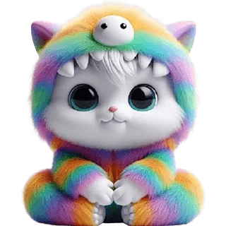 ☺️ emoji Пушистые монстры 2 @Nyasticks Telegram sticker 16 of 33