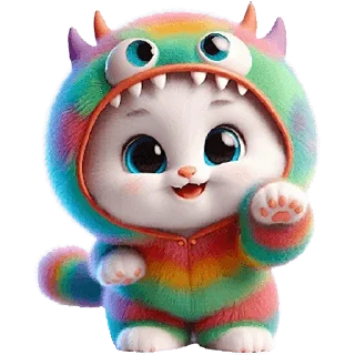 🐱 emoji Пушистые монстры 2 @Nyasticks Telegram sticker 21 of 33