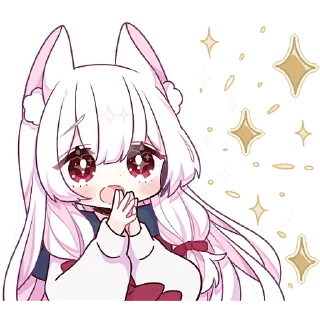 😨 emoji Сладкая зайка @Nyasticks Telegram sticker 8 of 41