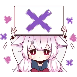 ❌ emoji Сладкая зайка @Nyasticks Telegram sticker 17 of 41