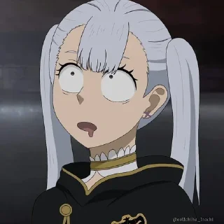 🥴 emoji Чёрный клевер @anime_stickerr Telegram sticker 17 of 30
