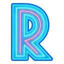 🔠 emoji Glowing Font Telegram sticker 18 of 65