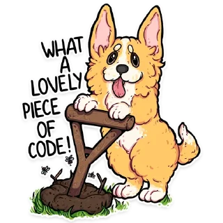 💩 emoji корги кодеры (@kotypic) Telegram sticker 14 of 27