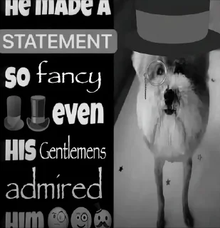 🎩 emoji he made a statement 😭 Telegram sticker 18 of 39