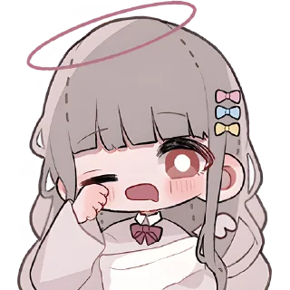 🥱 emoji Девочки ангелы @Nyasticks Telegram sticker 13 of 41