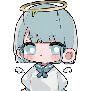 ☺️ emoji Девочки ангелы @Nyasticks Telegram sticker 17 of 41