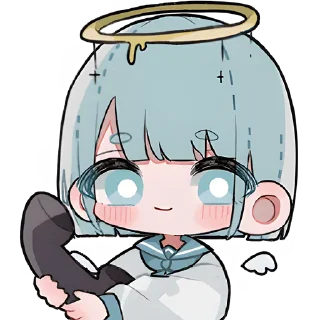 📱 emoji Девочки ангелы @Nyasticks Telegram sticker 19 of 41