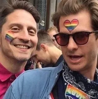 🏳️‍🌈 emoji andrew garfield !!! Telegram sticker 12 of 95