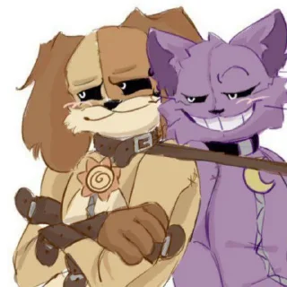 Sticker from DOGDAY & CATNAP || By @vrtnskcomic