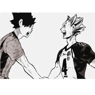 🤝 emoji Бокуто и Куроо♥︎ Telegram sticker 5 of 89