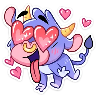 😍 emoji Бычок Билли (@TgSticker) Telegram sticker 14 of 48