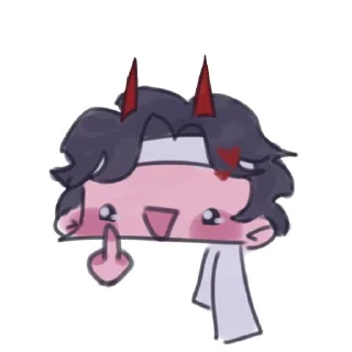 🖕 emoji Сапнап прости 👉🏿👈🏿 Telegram sticker 6 of 32