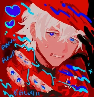 😳 emoji Этот вампир постоянно умирает♡ Telegram sticker 16 of 25