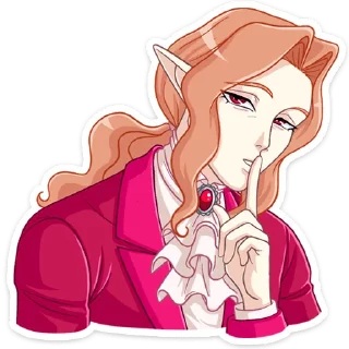 🤫 emoji Вампир Ян :: @stickroom Telegram sticker 13 of 48
