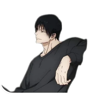 🙂 emoji Toji Fushiguro •anime• @StickersAnimeandManga Telegram sticker 5 of 48