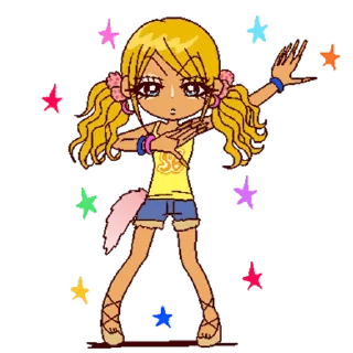 💃 emoji 2000's gyaru  ♡  @ririmoji
  by Bisuko Ezaki (line) Telegram sticker 20 of 32