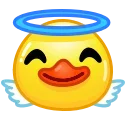 😇 emoji Duckies @TgEmodziBot Telegram sticker 10 of 101